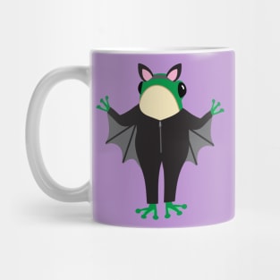 Frog in a Halloween bat costume Mug